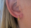 small silver huggie earrings 