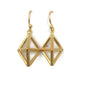 Gold Vermeil Pyramid Earring Drops - Sheri Beryl - 3