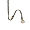 Large Silver Sphere Pendant Chain Necklace - Sheri Beryl - 3