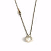 Large Silver Sphere Pendant Chain Necklace - Sheri Beryl - 1