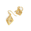Gold Vermeil Pyramid Earring Drops - Sheri Beryl - 1