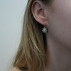 Oxidized Silver Starburst Earring Drops - Sheri Beryl - 4