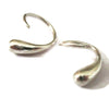 Silver Hoops,  Small Teardrop Huggie Earrings, Small Silver Hoop Earrings  Artisan Handmade  by Sheri Beryl - Sheri Beryl - 1
