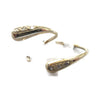 14K Solid Gold  Huggie Earrings - Sheri Beryl - 3