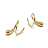 gold open spiral hoops