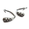   Pave Diamond Huggie Earrings - Sheri Beryl - 1