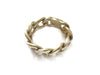 14K Solid Gold Chain Link Signet Ring - Sheri Beryl - 3