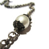 Chunky Chain Pave Diamond Pearl Necklace - Sheri Beryl - 3