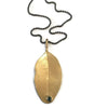 Large Gold Leaf Pendant
