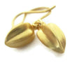 Gold Vermeil Seed Pod  Drop Earrings - Sheri Beryl - 1