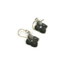 oxidized silver flower earrings 