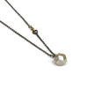 Large Silver Sphere Pendant Chain Necklace - Sheri Beryl - 2