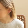 Triangle Earrings Gold & Black