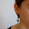 Long Gold Vermeil Pyramid Earring Drops - Sheri Beryl - 2