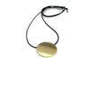 Large Gold Disc Pendant Necklace 18K Bi-metal Pendant - Sheri Beryl - 4