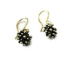 Oxidized Silver Starburst Earring Drops - Sheri Beryl - 3