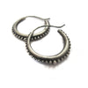 Oxidized Silver Hoop Earrings - Sheri Beryl - 3