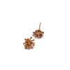 14K Rose Gold Flower Studs  Starburst Earrings - Sheri Beryl - 3