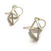 Small Silver Pyramid Earrings - Sheri Beryl - 1
