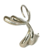 small silver huggie earrings