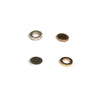 Small 14K Gold Open Circle Stud Earrings, Hole Punch Studs - Sheri Beryl - 4