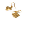 small gold flower earrings