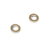 Small Silver Open Circle Studs  Hole Punch Studs - Sheri Beryl - 1