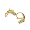 gold huggie earrings