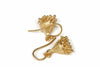 Gold seed pod earrings