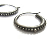 Oxidized Silver Hoop Earrings - Sheri Beryl - 4