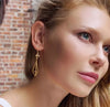 Gold Pyramid Earrings