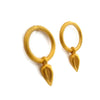 Small Gold Stud Earrings, Circle Post  Earrings Vermeil  Seed Pod Jewelry  Artisan Handmade by Sheri Beryl - Sheri Beryl - 4