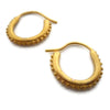 Small Gold Granulated Hoops 18K Vermeil - Sheri Beryl - 3