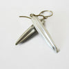 Silver Spike Earrings, Long Silver  Seed Pod Earrings - Sheri Beryl - 1