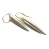 Silver Spike Earrings, Long Silver  Seed Pod Earrings - Sheri Beryl - 2
