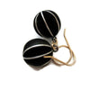 Oxidized Silver Sphere  Earrings Mid Century Modern Earrings Geometric  Dangle Earrings Black  Artisan Handmade by Sheri Beryl - Sheri Beryl - 5