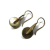 14K Solid Gold Earrings, Mid-Century Modern  Gold Drop Earrings Modern Geometric Earrings, Artisan Handmade  by Sheri Beryl - Sheri Beryl - 4