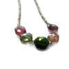 Pink Tourmaline Necklace Gemstone Necklace Blue Tourmaline Beaded Necklace, Rainbow Tourmaline Multi Color - Sheri Beryl - 3
