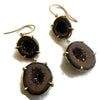 14K Gold Tabasco Geode Earrings - Sheri Beryl - 1