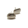 Pebble Stud Earrings Small Silver Studs, Silver Post Earrings for Guys ,  Artisan Handmade  by Sheri Beryl - Sheri Beryl - 3