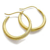 Vermeil Gold Hoop Earrings, Medium Round Hoops Solid Artisan Handmade by Sheri Beryl - Sheri Beryl - 1