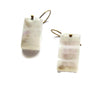 Rectangular Moonstone Earrings, Rainbow Moonstone Drop Earrings, White Gemstone Earrings, ARTISAN HANDMADE by Sheri Beryl - Sheri Beryl - 1