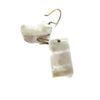 Rectangular Moonstone Earrings, Rainbow Moonstone Drop Earrings, White Gemstone Earrings, ARTISAN HANDMADE by Sheri Beryl - Sheri Beryl - 3