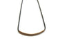 14K Solid Gold Bar Necklace, Oxidized Silver Gold Chain Necklace, Artisan Handmade by Sheri Beryl - Sheri Beryl - 4