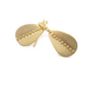 Small Solid Gold Earrings , Teardrop Earring Drops 14K Gold Teardrops,  Granulated Jewelry Artisan Handmade by Sheriberyl - Sheri Beryl - 1