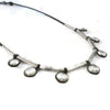 Rock Quartz Necklace, Oxidized Silver Gemstone Choker, Bezel Set Clear Quartz , Artisan Handmade by Sheri Beryl - Sheri Beryl - 4