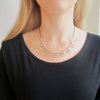 Rock Quartz Necklace, Oxidized Silver Gemstone Choker, Bezel Set Clear Quartz , Artisan Handmade by Sheri Beryl - Sheri Beryl - 2