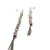 Japanese Keshi Pearl Earrings, Long Pearl Stud Earrings, Beaded  Pearl Post Earring Studs  Aritsan Handmade by Sheri Beryl - Sheri Beryl - 3