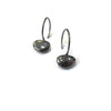 Small Pebble Earrings, Black Rhodium Hoop Earrings, Pebble Jewelry, Black Drops,   Artisan Handmade  by Sheri Beryl - Sheri Beryl - 5