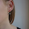 Small Pebble Earrings, Black Rhodium Hoop Earrings, Pebble Jewelry, Black Drops,   Artisan Handmade  by Sheri Beryl - Sheri Beryl - 3
